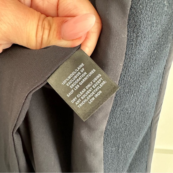 Like New! Lafayette 148 New York Navy Wool Coat - Picture 6 of 6